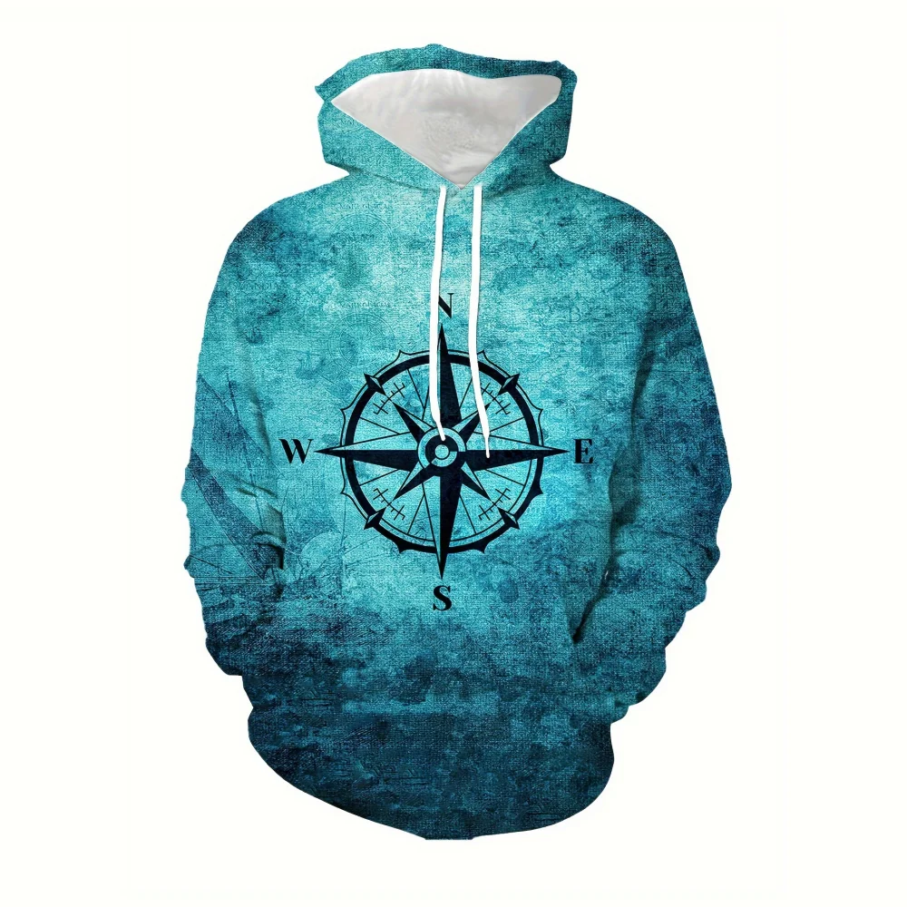 Autumn Colorful Compass 3D Print Hoodies Men Women Fashion Casual Sweatshirts Oversized Hoodie Pullovers Tracksuit Clothing