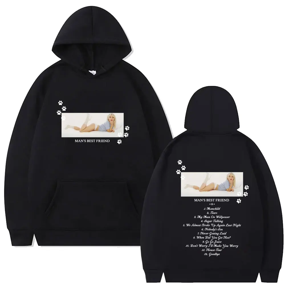 

Singer Sabrina Carpenter Album Man's Best Friend Hoodie Men's Women's Fashion Oversized Pullover Hoodies Male Vintage Streetwear