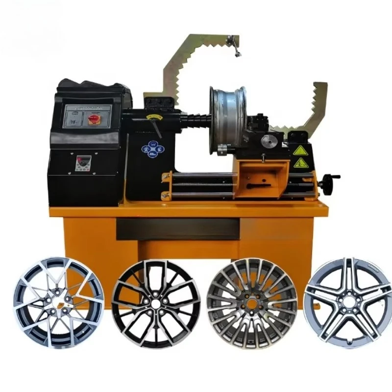 New Automatic Rim Straightening Lathe Machine RSM595 Light HAISHU 3 Phase 380V