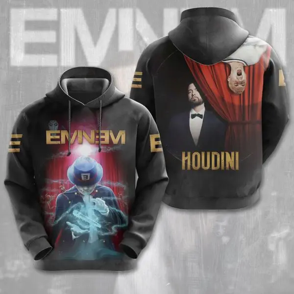 New Popular Rapper Eminem 3D Printed Hoodies Sweatshirts Men Women Hip Hop Tracksuit Pullover Coat Fashion Street Men's Clothing