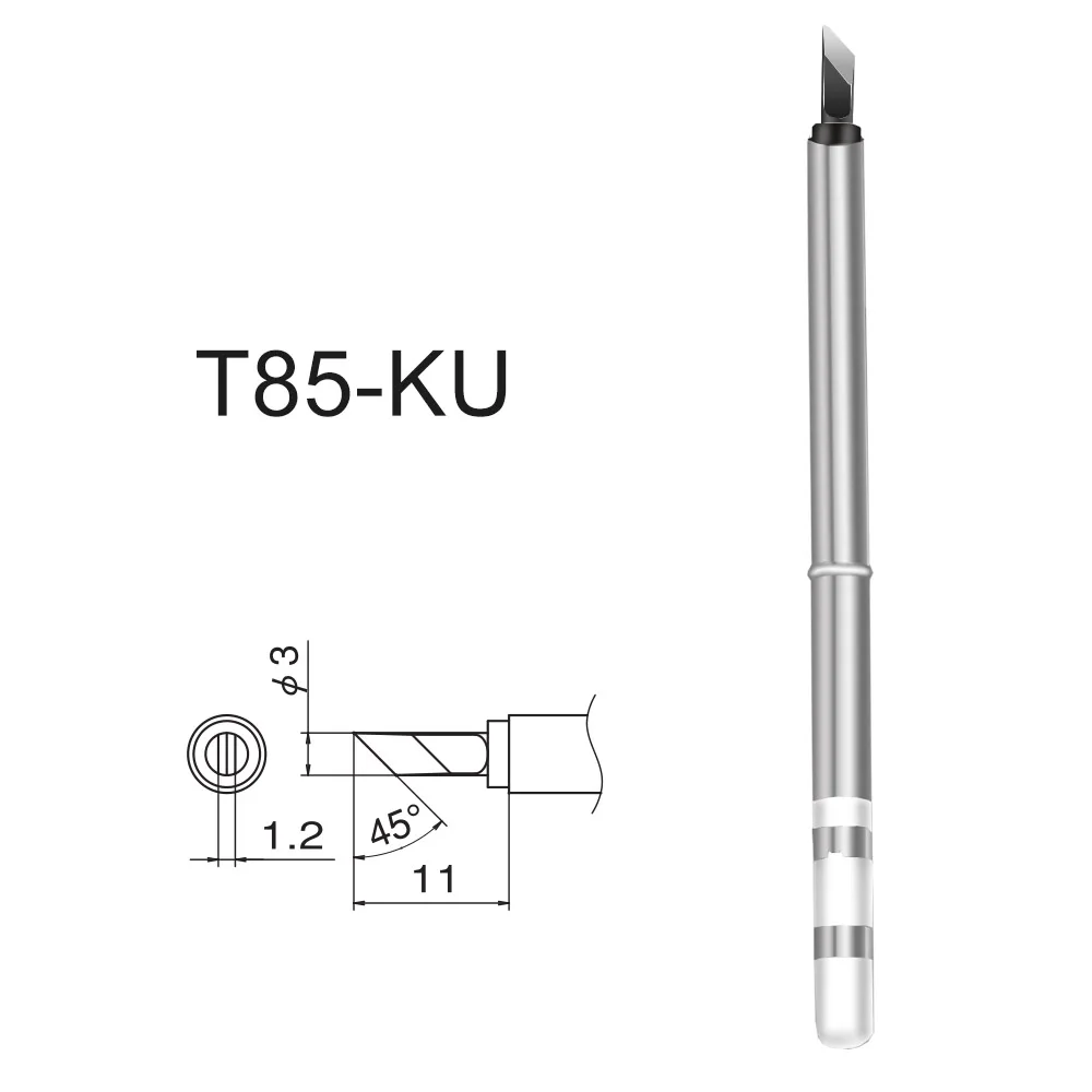 Imagem -06 - Quicko T85 Ponta do Ferro de Solda T85-bc2 b2 Ils kr K65 Bc3 tipo de Aquecimento Interno sem Chumbo Estação de Solda Kit