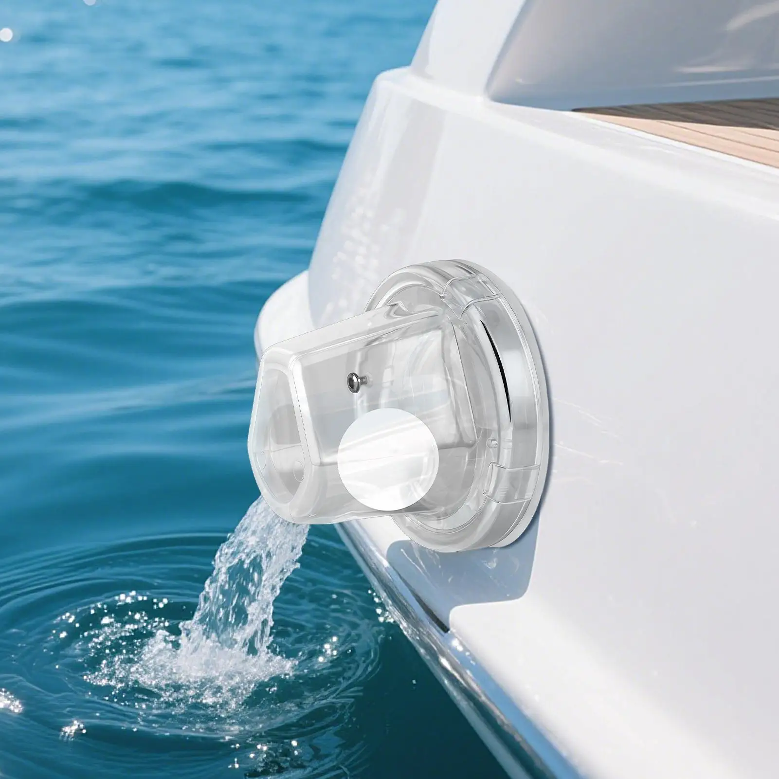 

boat drain plug Boat Scupper Ball Automatic Boat Self-Bailing Ball Scupper Anti-Backflow Deck Drain Parts Marine Replacement
