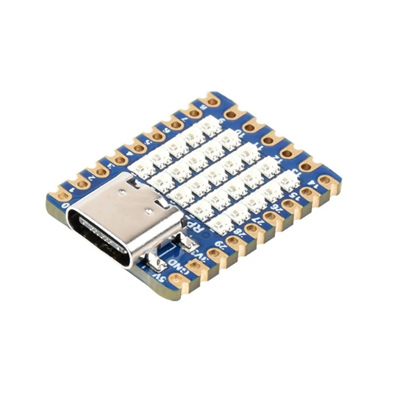 Mini Development Board Kit Rp2040-Matrix Mini Development Board With 5X5 Led Matrix On Board Rp2040 Dual-Core Processor