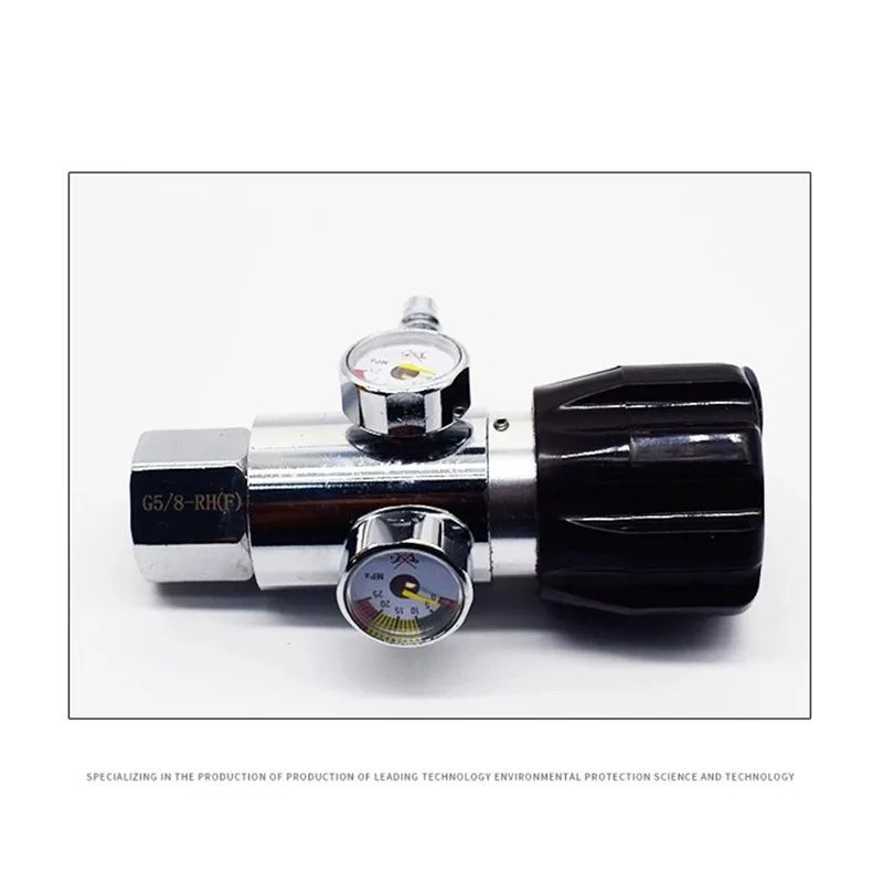 Mini Alloy Oxygen Regulator Oxygen Pressure Reducing Regulators Valve G5/8 Oxygen Pressure Reducer Anti Fall Welding Gas Mete