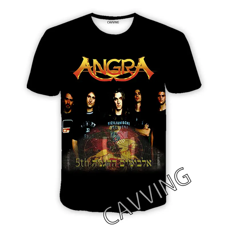 CAVVING 3D Printed  ANGRA Rock  Casual T-shirts  Hip Hop T Shirts Harajuku Styles Tops Clothing for Men/women