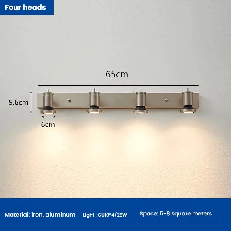 Modern Bauhaus Metals Aluminum Sconce Bedroom Bedside Lighting Minimalist Aisle Decoration Home Danish Creative Wall Lamp - view 6