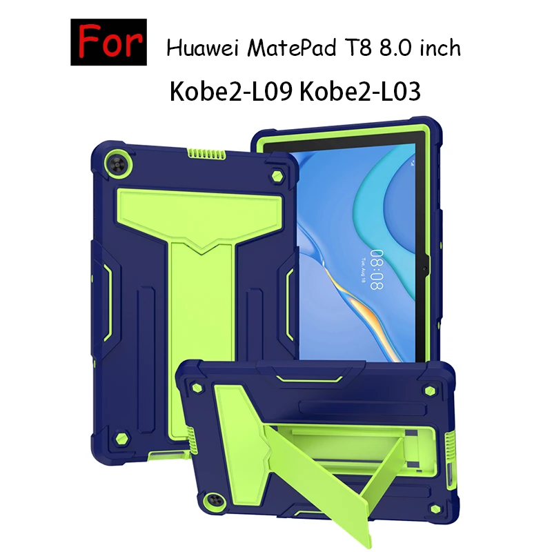 Shockproof Tablet Cover for Huawei MatePad T8 8 inch KOBE2 W09 L09 L03 tablet case Coque Hard PC TPU Silicone Stand Shell Funda