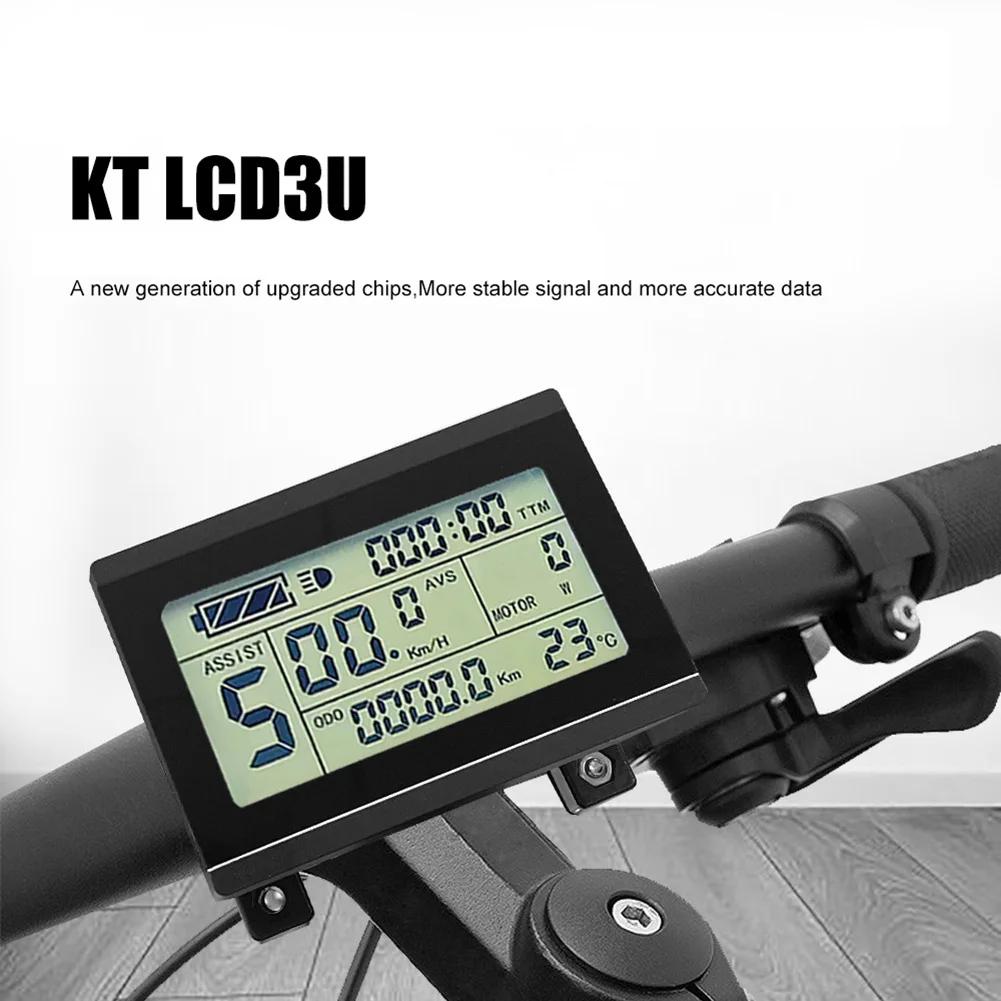 Electric Bicycle LCD Display Panel for -LCD3 with USB Connector and 5 Pin SM Connector Suitable for 24V-48V Bikes