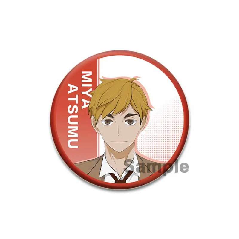 Anime Haikyuu da 32/44/58 mm!! Spille con stampa HD Distintivo fatto a mano Figura di cartone animato Kenma Kozume Spille con display rotondo