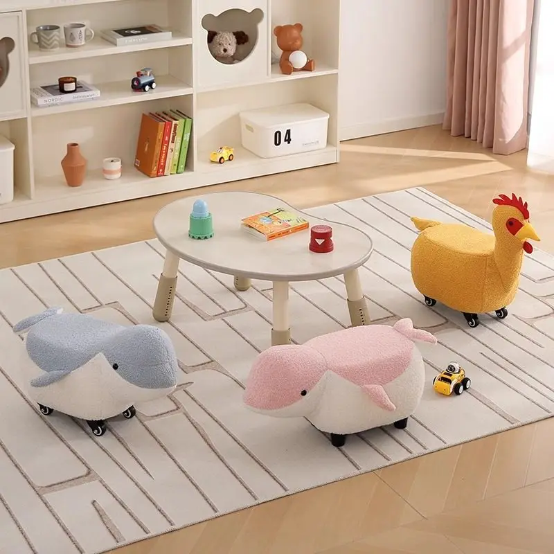 Living Room Caster Stool, Household Caster Low Stool, Small , Popular Caster Movable Stool, Footstool, Sofa Stool