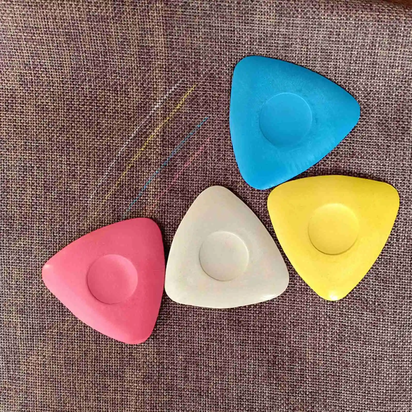 ABHU 10PCS Professional Triangular Chalk Sewing Fabric Chalk Colored Triple-Cornered Hard And Unbreakable Painting Powder