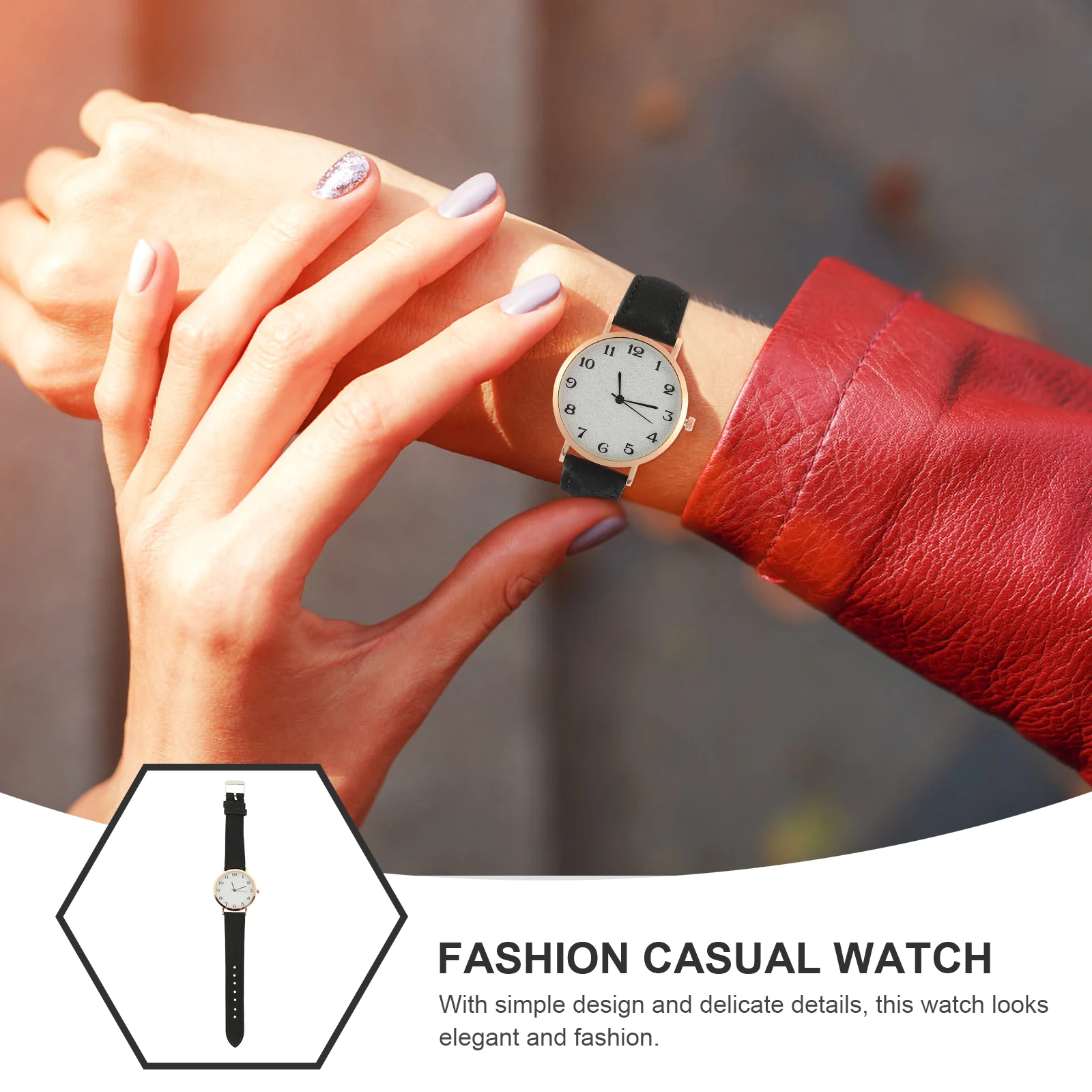 

Fashionable Decorative Wrist For Students Adjustable Strap Lightweight Casual Watch Gift Festival Present Universal Chic Quartz