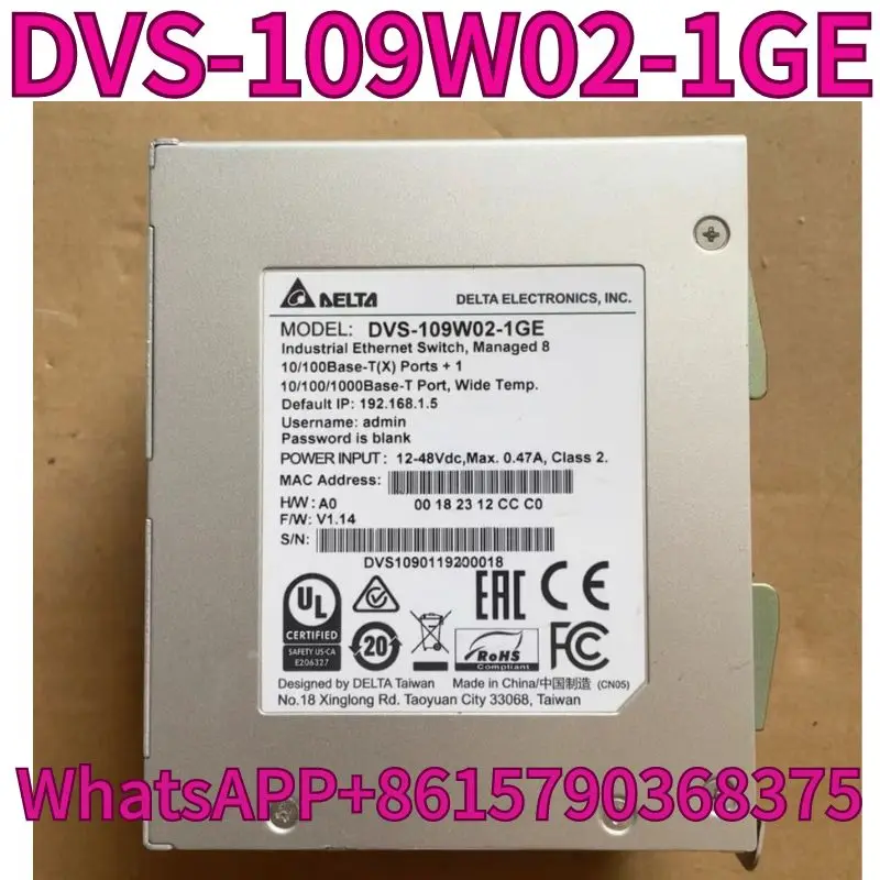 Used DVS-109W02-1GE switch