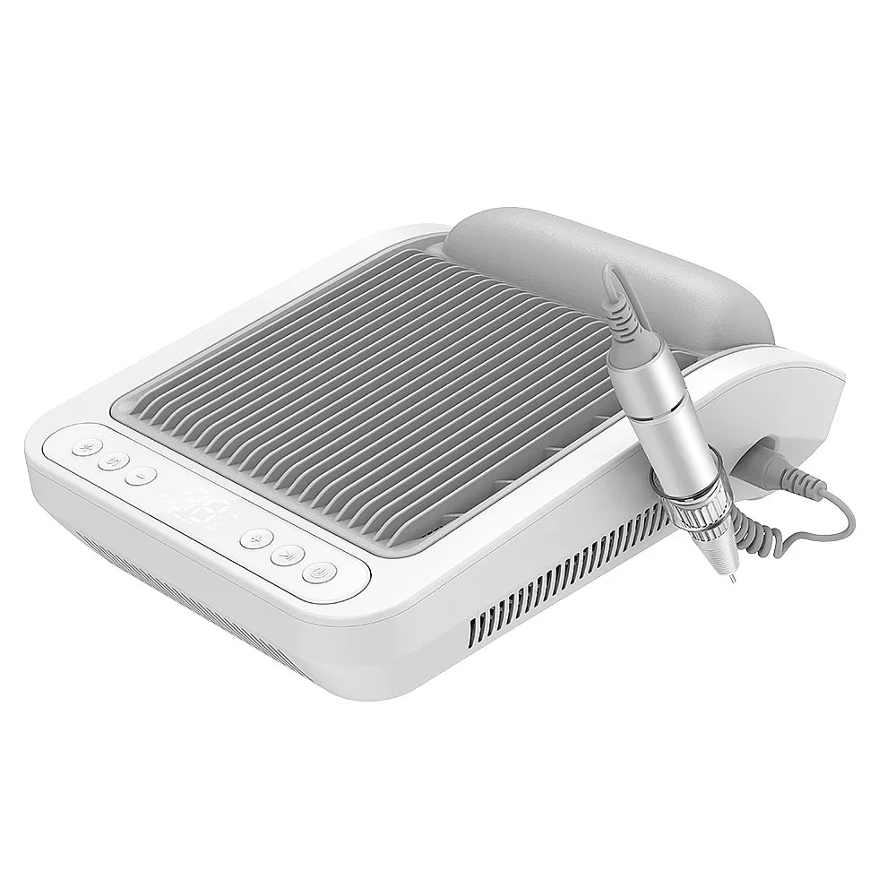 2 in 1 Portable Nail Dust Collector and Nail Drill Machine With Filter Professional Nail Manicure Vacuum Cleaner Polisher view 2