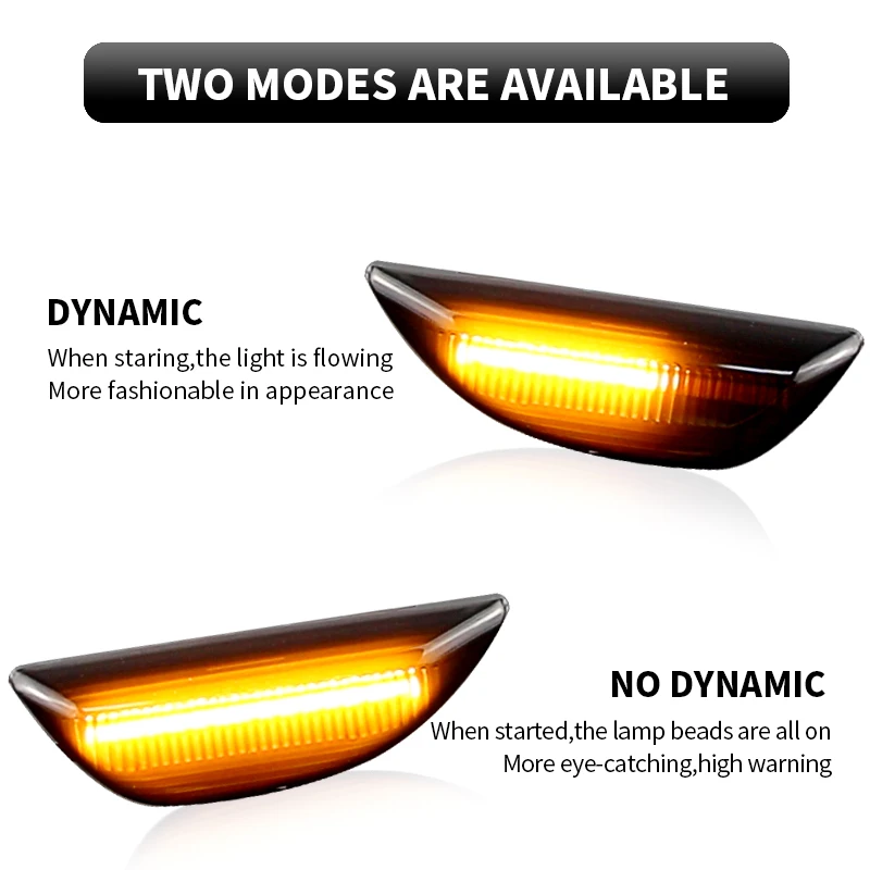 2PCS LED Side Marker Turn Signal Lights Canbus ​​For Opel Mokka 2012-2016 X 2016-2020 For Chevrolet Trax 12-20 For Buick Encore