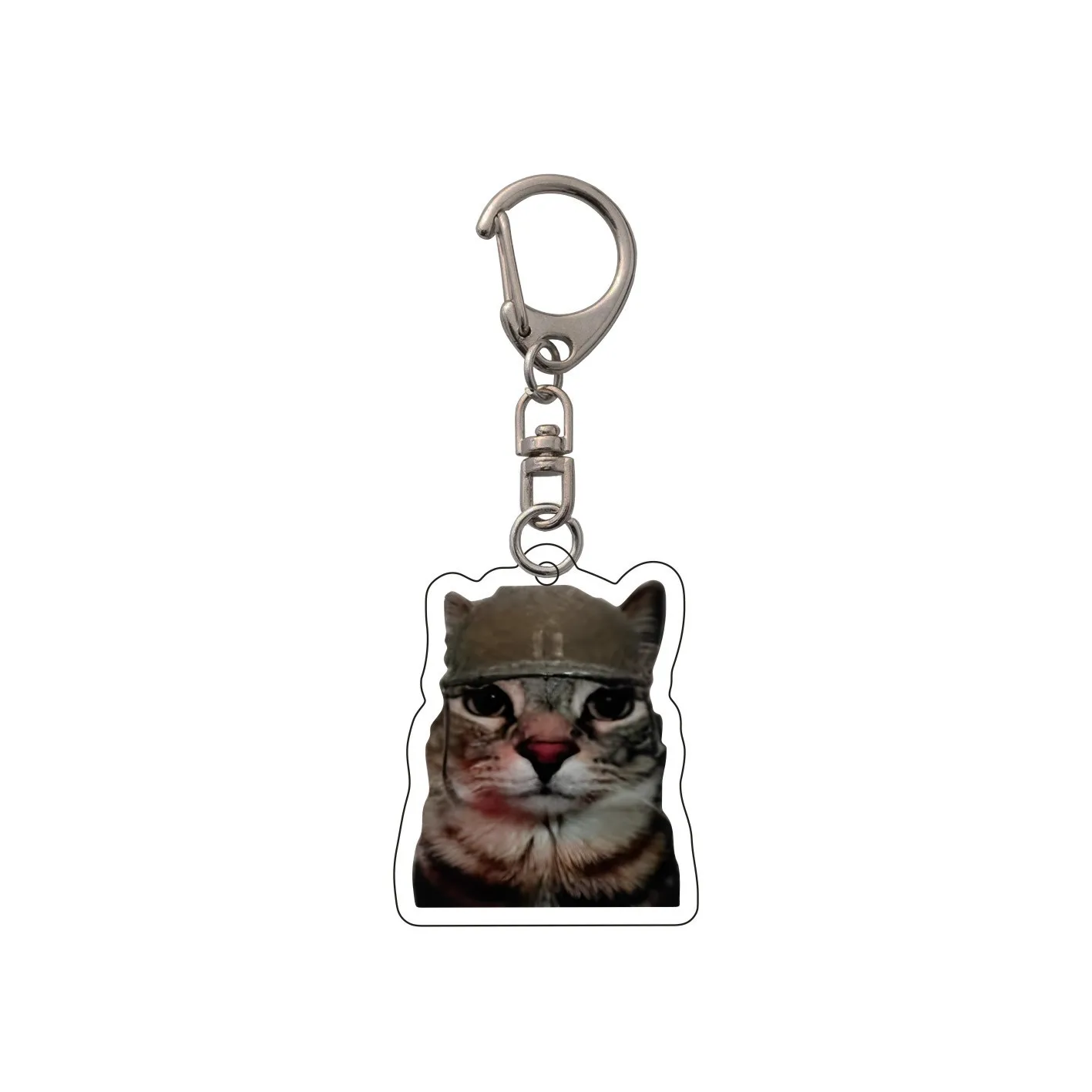 Grappige Cat Memes-serie sleutelhanger Student Gift Bag Lanyard Damestas hanger sleutelhanger Leuke dingen Goedkoop cadeau voor beste vrienden