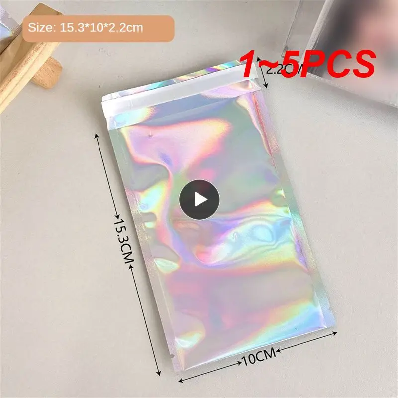 

1~5PCS Gift Bag Fashionable Convenient Self-adhesive Security Packaging Holographic Postal Bag Commercial Packaging