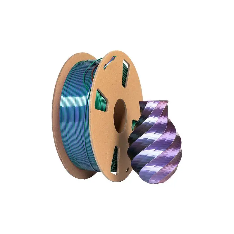 1.75mm Filament 1.75mm Tri-Color Filament No-Tangling PLA Filament Official 1kg Cardboard Spool For Printer 3D Printer