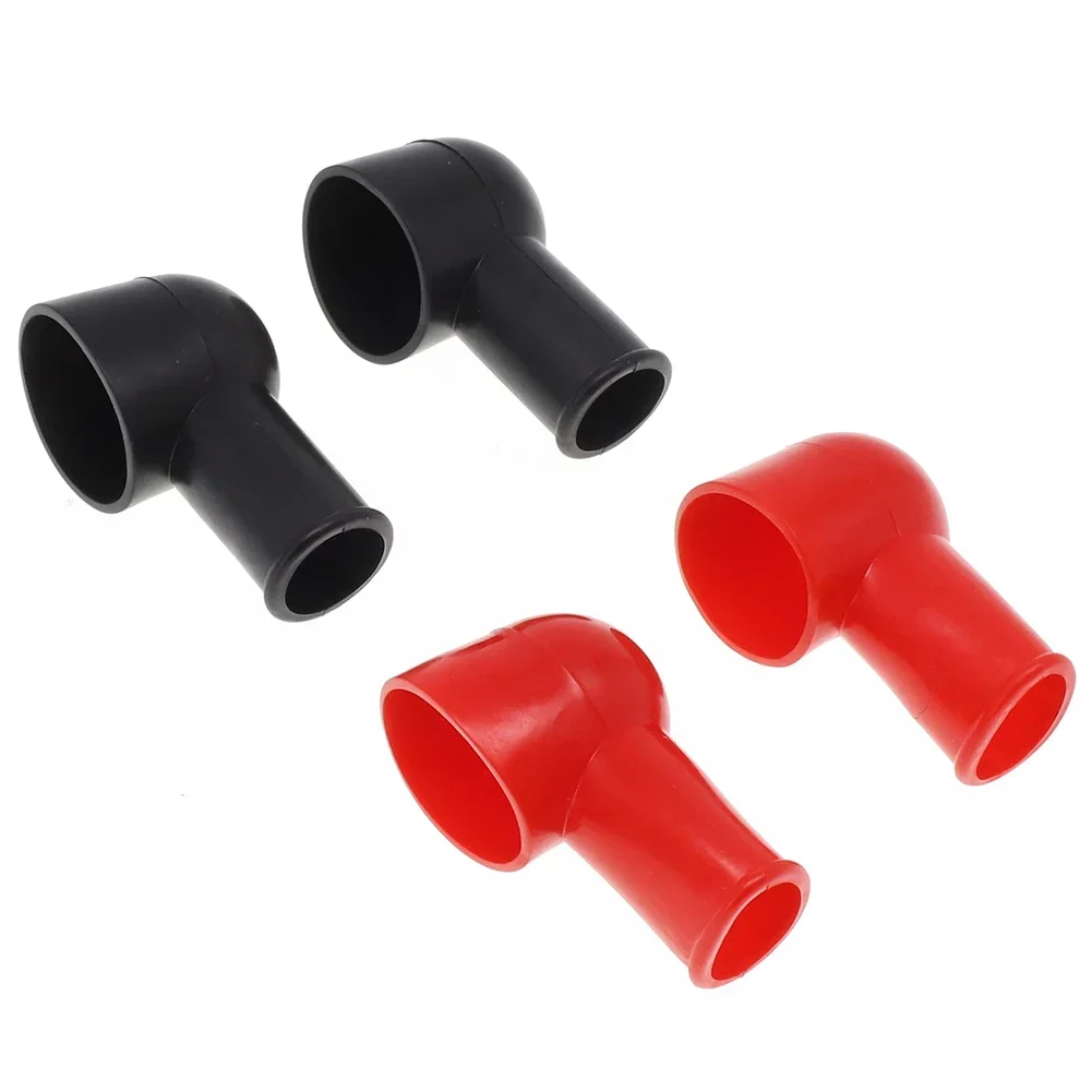 

4pcs Car Battery Insulating Cover Terminal Boot Round Rubber 20x12MM Pipe Protective Case Cable Lug Protector Cover Lug Caps