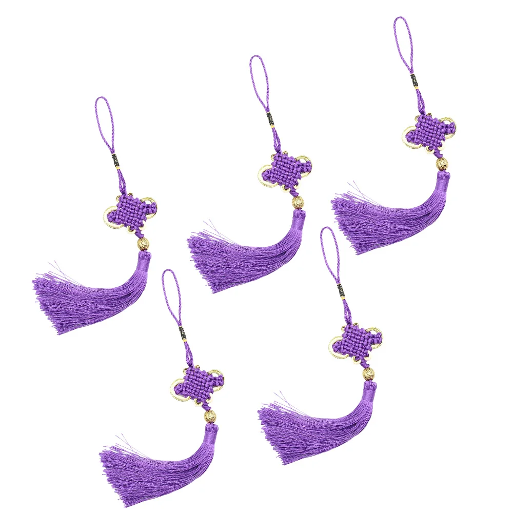 

5Pcs High Quality Chinese Knot Tassel Car Pendant Home Decoration No Strange Smell Good Luck Tassel Pendant Home Decoration