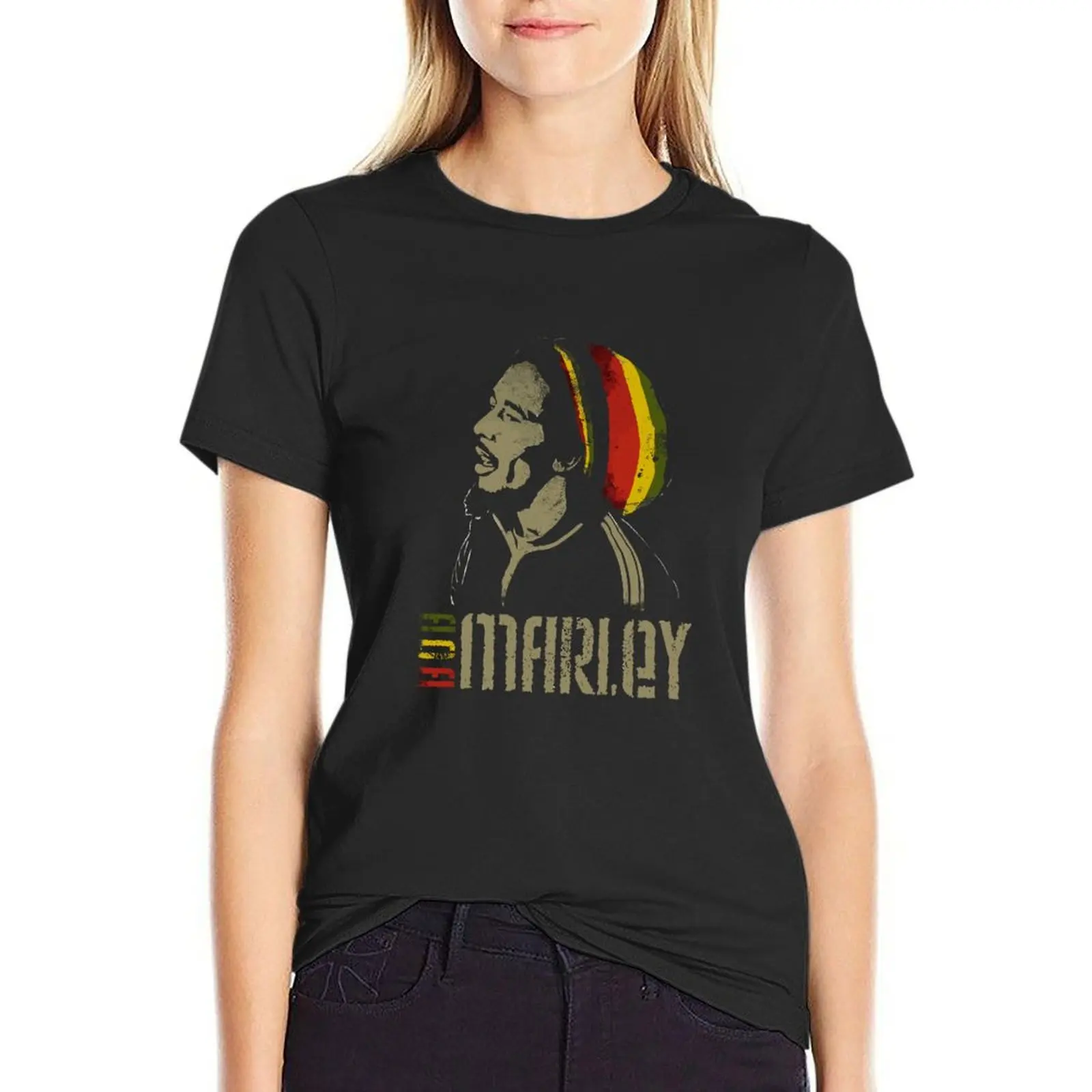 

rasta one love T-Shirt graphics animal prinfor tops for Women