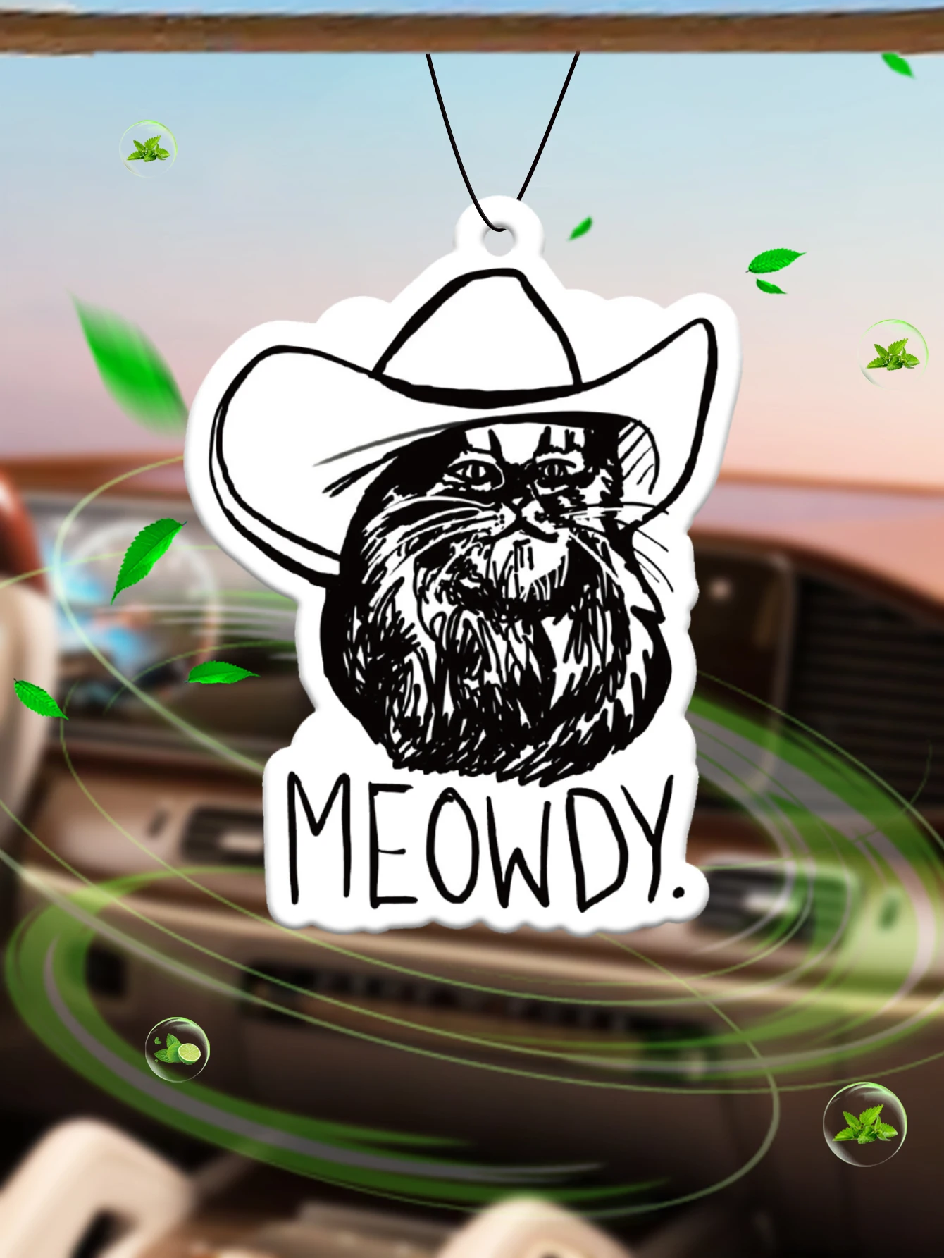 Country Life Cat Hilton (Hotel Scent) Neutral Car Perfume and Non-Toxic Air Freshener |   Natural Essential Oils and Aromatherapy Scent Tablets (Noroili/Grapefruit/Cedar) |   Hanging Type and Dual-Purpose with Vent Clip |   Long-Lasting Fragrance for 60-90 Days |   Deodorize and Purify the Air |   Suitable for Use in Cars, Homes, Wardrobes, and Bathrooms. |   Cartoon Animation Design |   Same Fragrance as the One Sold in the Store