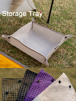 24g Camping Storage Tray Lightweight Hiking Picnic Outdoor Foldable Storage Basket UHMWPE+XPAC Camping Gear Equipment