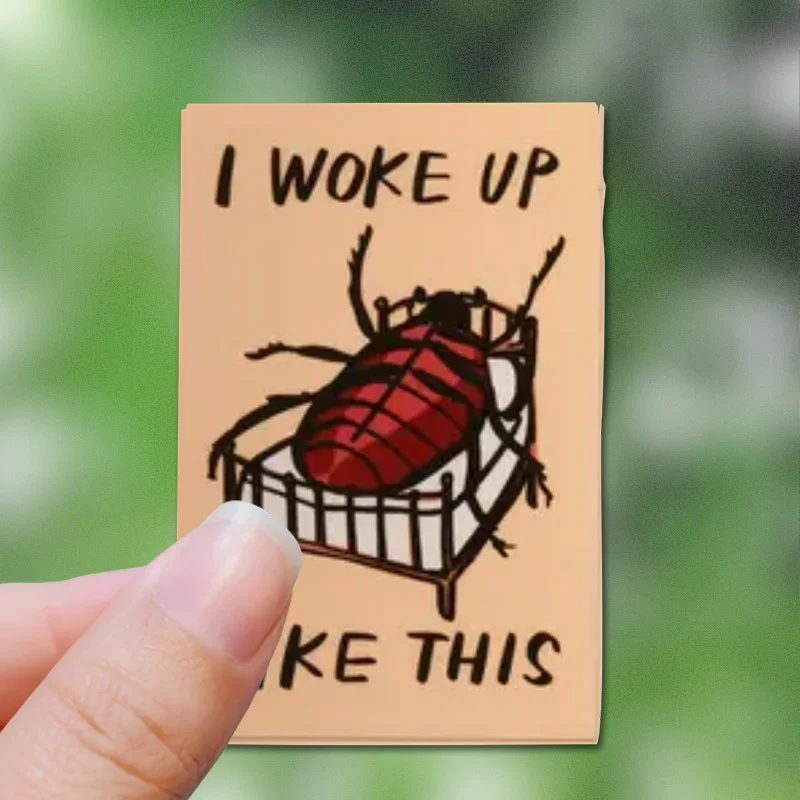 Wake up like this, Kafka, this, this, Kafka, stickers, teacher gifts, water bottle stickers fun stickers, book notebook stickers