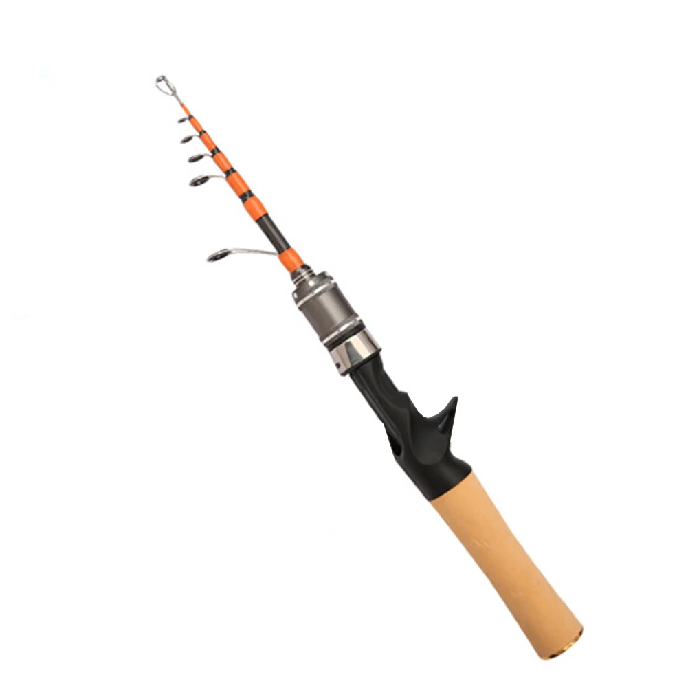 Lure Casting Rod 1.5m Carbon Fishing Pole Butt Diameter 7.4mm Guides 6 Line Weight 4-10lb Lure Weight 1 32oz-1 4oz