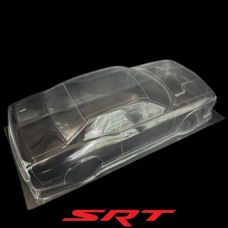 RC 1/10 PVC SRT Challenger Hellcat Body shell 190mm width 260mm wheelbase With Spoiler For 1/10 RC Drift MST HSP REVED YOKOMO