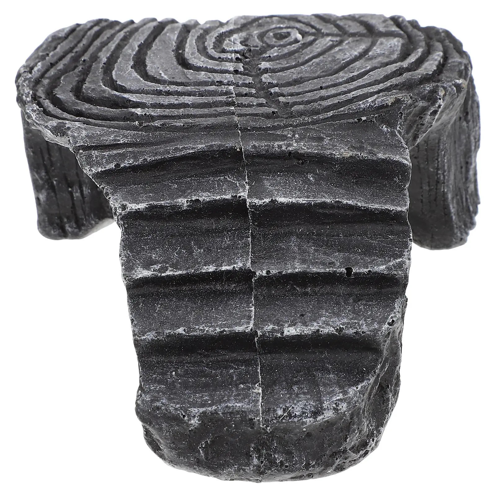 

Turtle Basking Platform Dark Grey Stain Resistant Durable Reptile Habitat Decor Safe Premium Material