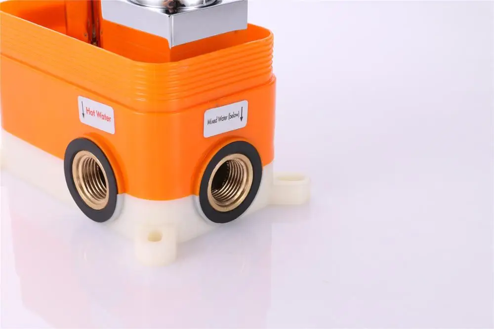 Bathroom Concealed 2-way Shower Faucet Single Handle In Wall Shower Mixer With Diverter