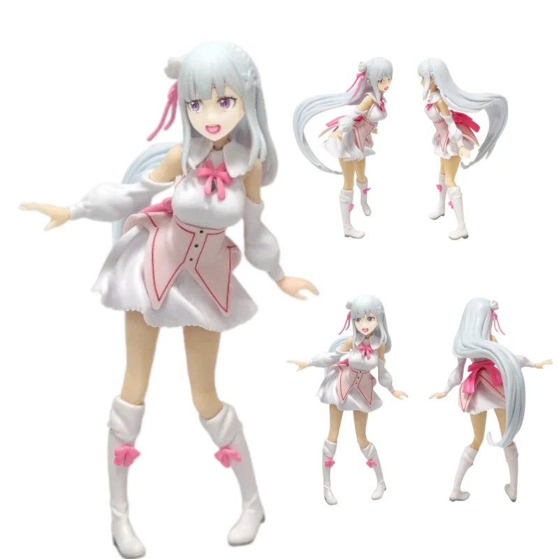 Heiße Re:Zero Starting Life in Another World Anime-Figur Emilia Actionfiguren Kawaii Memory Snow Emilia Sammlermodell Spielzeug – Detail 1