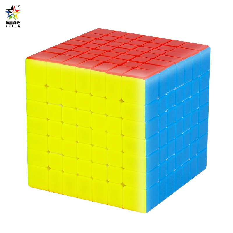 YuXin ブラックキリン 7 × 7 × 7 キューブプロフェッショナルスピードパズル子供のおもちゃギフト Speedcube オリジナルマジックキューブ特別なベース