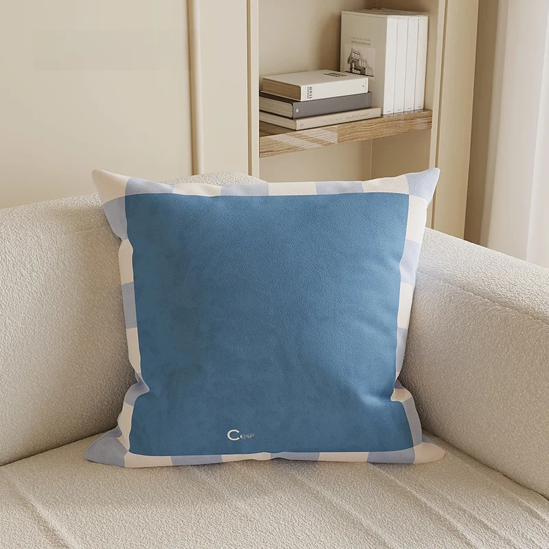 Dopamine Inspired  Color Sofa Pillow Cover with Core High End Feeling Backrest Pad Detachable And Washable Living Room