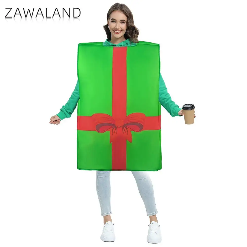 Zawaland Weihnachten Geschenkbox Dress Up Cosplay Kostüm Erwachsener Junge Mädchen Karneval Verkleidung Tragen Urlaub Purim Weihnachten Party Fancy Anzug