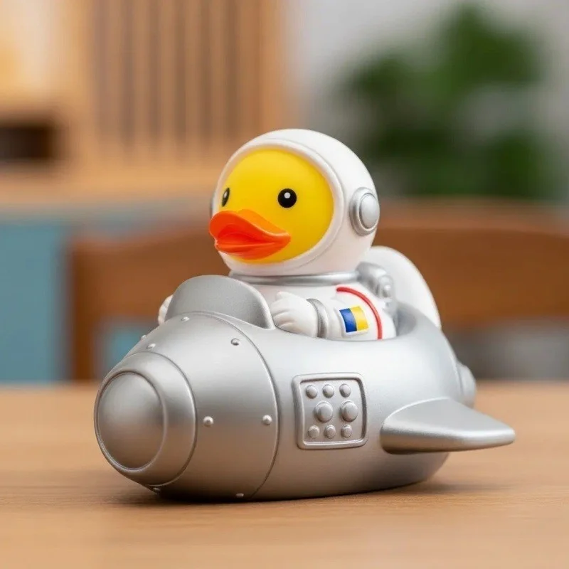 Resin Spooky Duck Figurine Novelty Detective Pirate Ship Astronaut Duck Statue Sculpture Room Decor Desk Decor Collection Gift