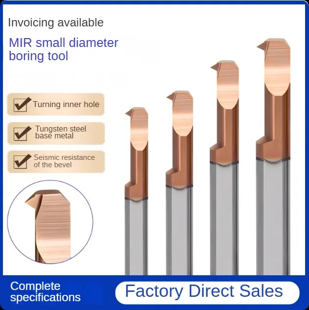 

MIR MIL расточный инструмент из вольфрамовой стали с небольшой диафрагмой, держатель инструмента из сейсмического сплава, резьбовой инструмент