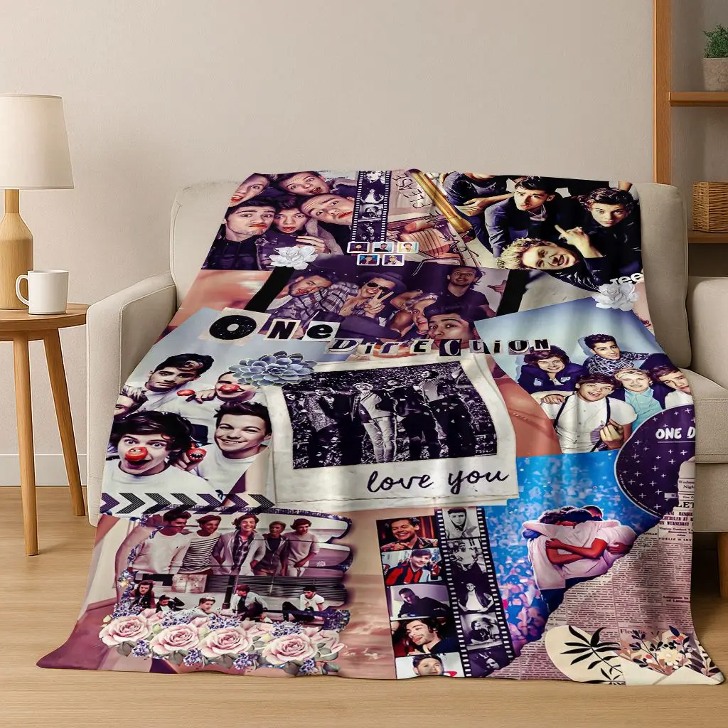 ثلاثية الأبعاد 1D روك اتجاه واحد مزيج الفانيلا بطانية ، دافئ لينة رمي بطانية للمنزل غرفة نوم أريكة تتحول لسرير نزهة غطاء الاطفال هدية