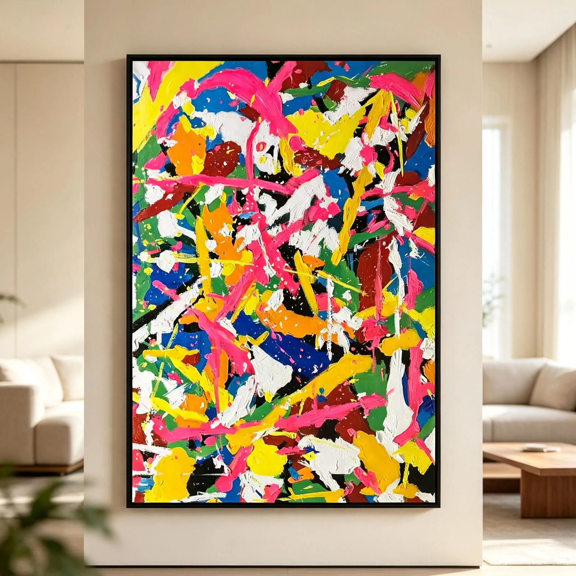 Abstract Oil Painting - 100% ручная роспись маслом с густой