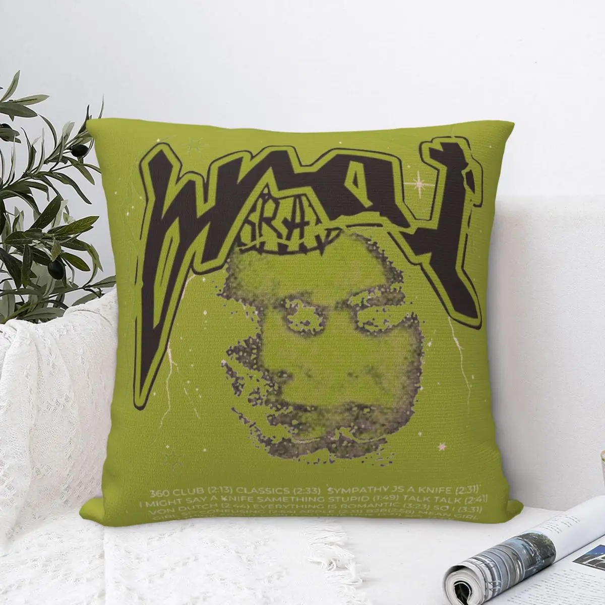 Charli Xcx Pillow Cases Brat Special Guest Shygirl Cushion Cover Customized Decorative Pillowcover for Home 18