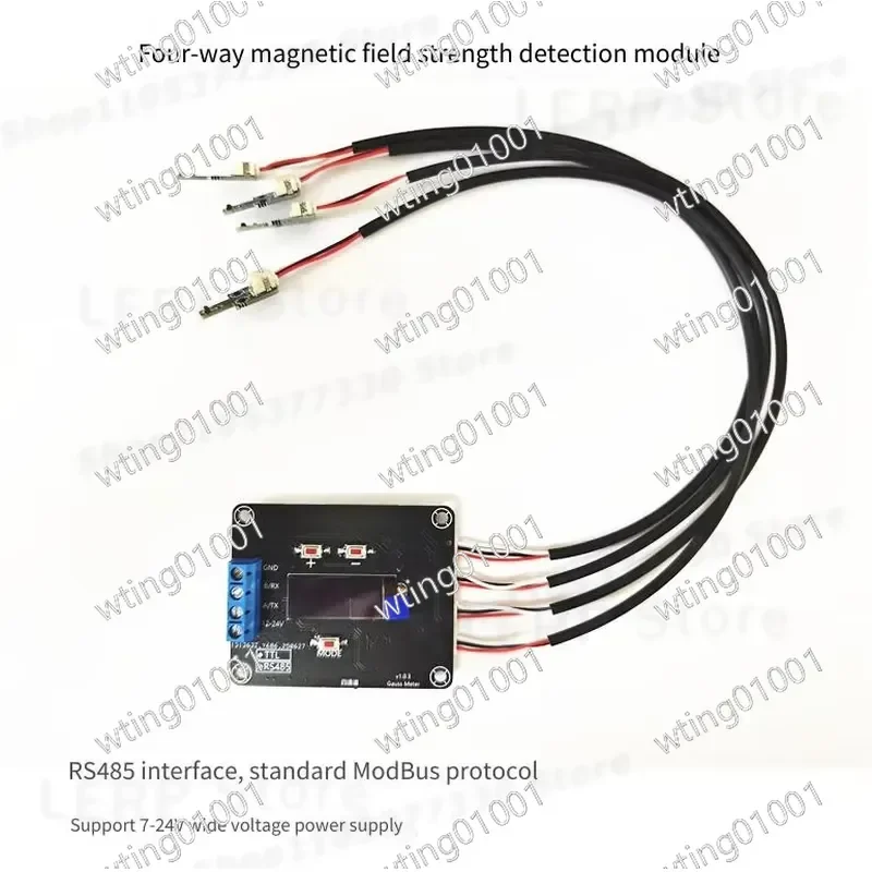 for RS485 Modbus Digital Gaussmeter with LCD Screen for Magnetic Field Strength and Pole Detection Sensor Module