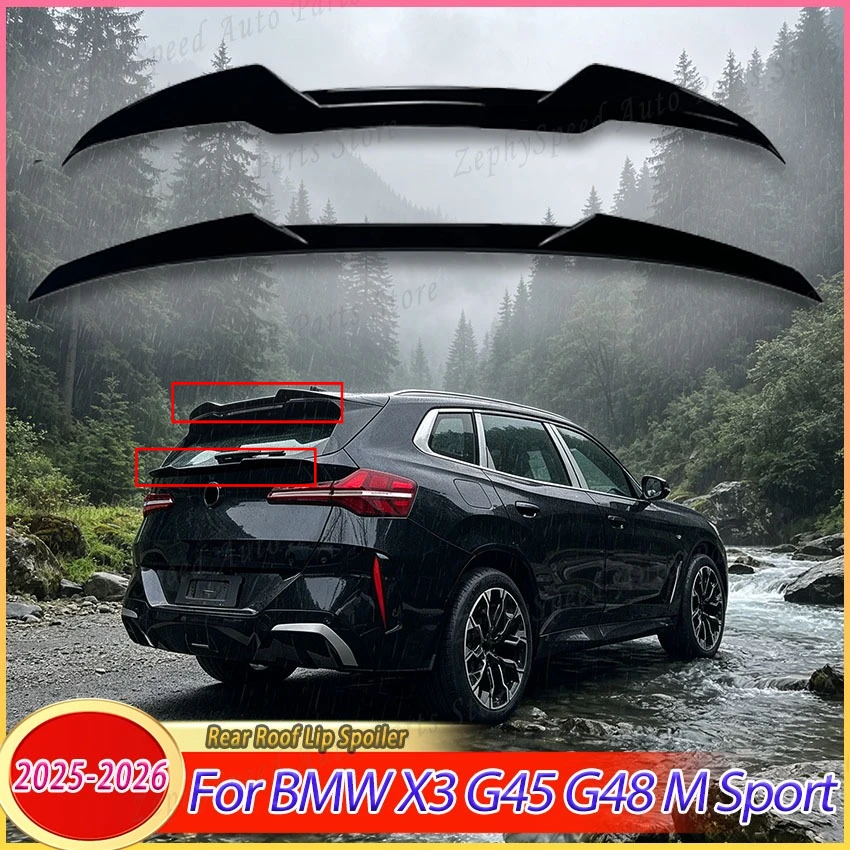 

Rear Roof Lip Spoiler For BMW X3 G45 G48 M Sport 2025-2026 Rear Trunk Wing Trunk Lid Car Accessories Body Kit Exterior Trim