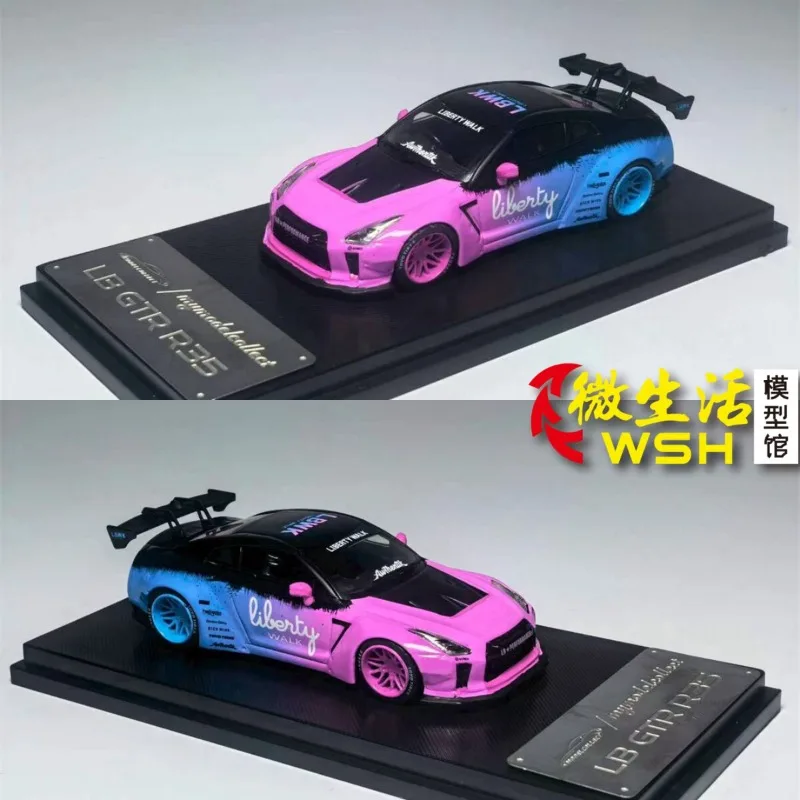 MC 1:64 Nissan GTR R35 LB 1.5 Die Cast Alloy Car Model Adult Collection Ornament