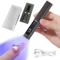 Portable UV LED Nail Lamp Handheld Nail Drying Lamp with touch screen Gel LED UV Nail Light for home nail salons