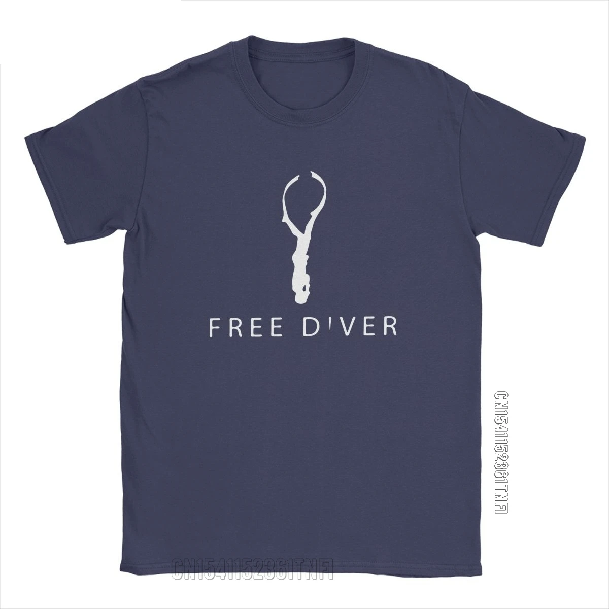 Free Diver T-Shirts Men Divin Scuba Water Sports Casual Cotton Tee Shirt Crew Neck Classic Short Sleeve T Shirt Graphic Clothes