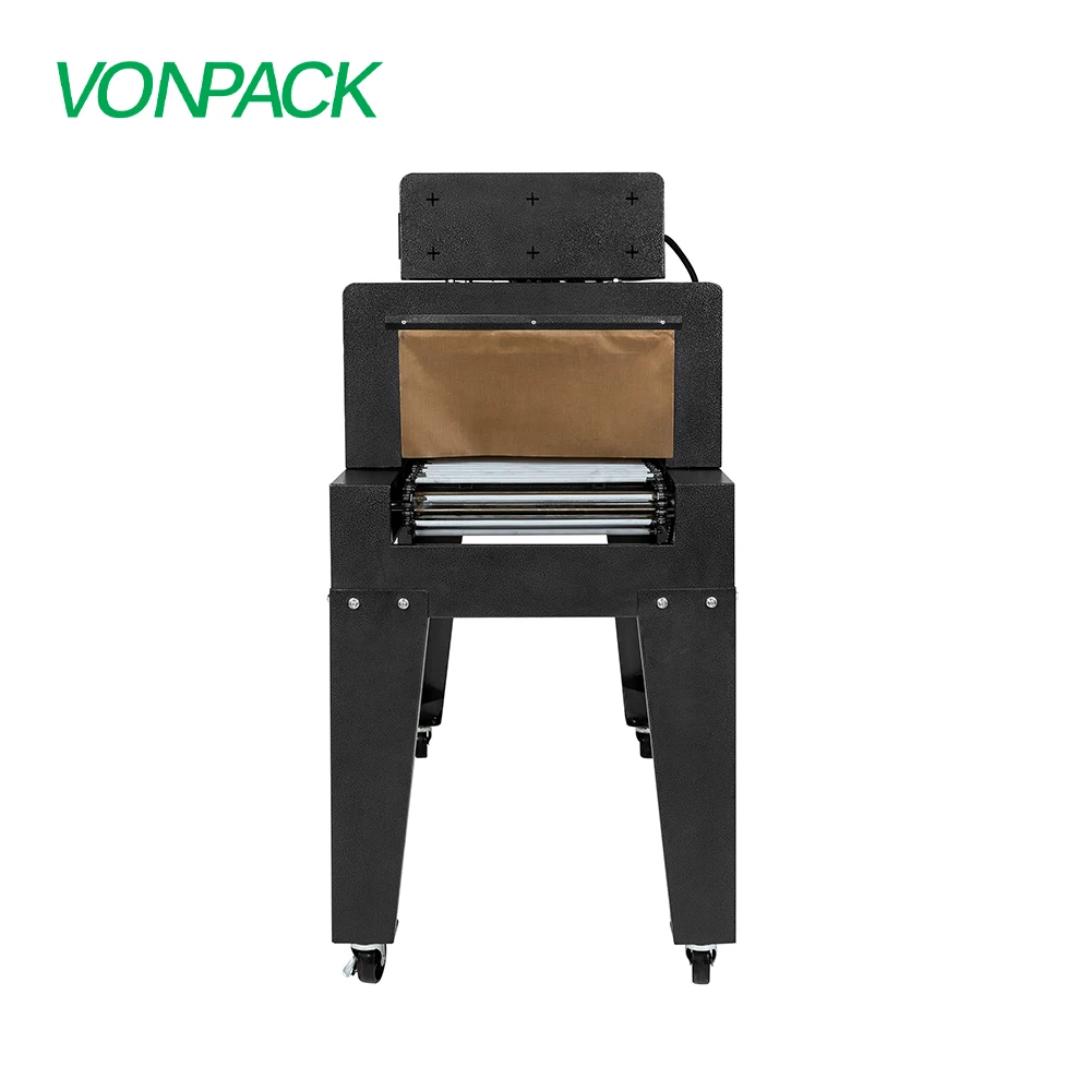 4020ลูกกลิ้งร้อนคู่กล่องไฟฟ้าขนาดใหญ่เครื่องห่อฟิล์มหดพร้อมขาตั้งเครื่องแพ็กแบบอัตโนมัติ PP PVE