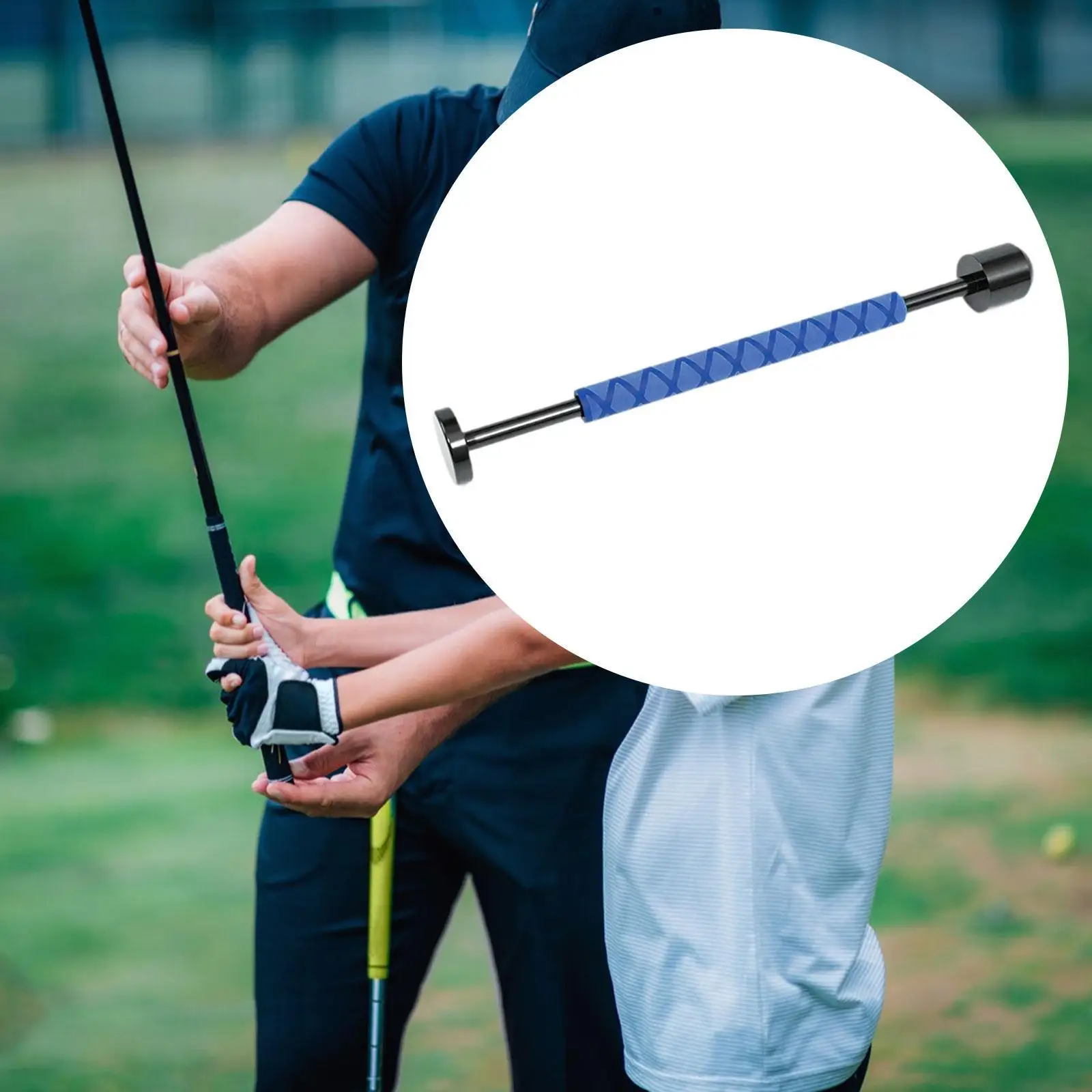 

Golf Swing Trainer Correct Posture Portable Practice Equipment Warm up Rod