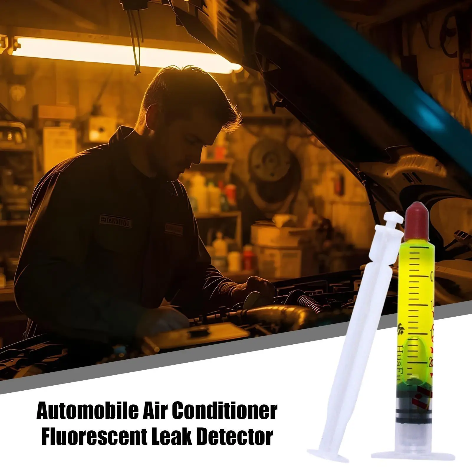 Leak Detector Oil Car Air Conditioner Leak Detection Fluorescent Oil For Car Air Conditioner Detection Dye For Vehicle Truck RV