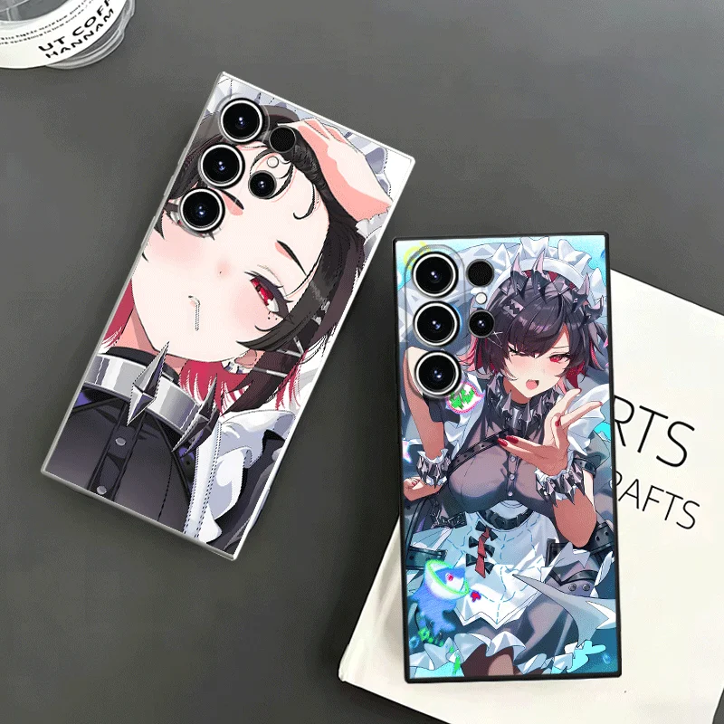 Zenless Zone Zero Ellen Joe Soft Phone Case For Samsung S24 S25 S26 Ultra S23 S22 Plus S21 S20 FE Edge + Black White Couple Cove